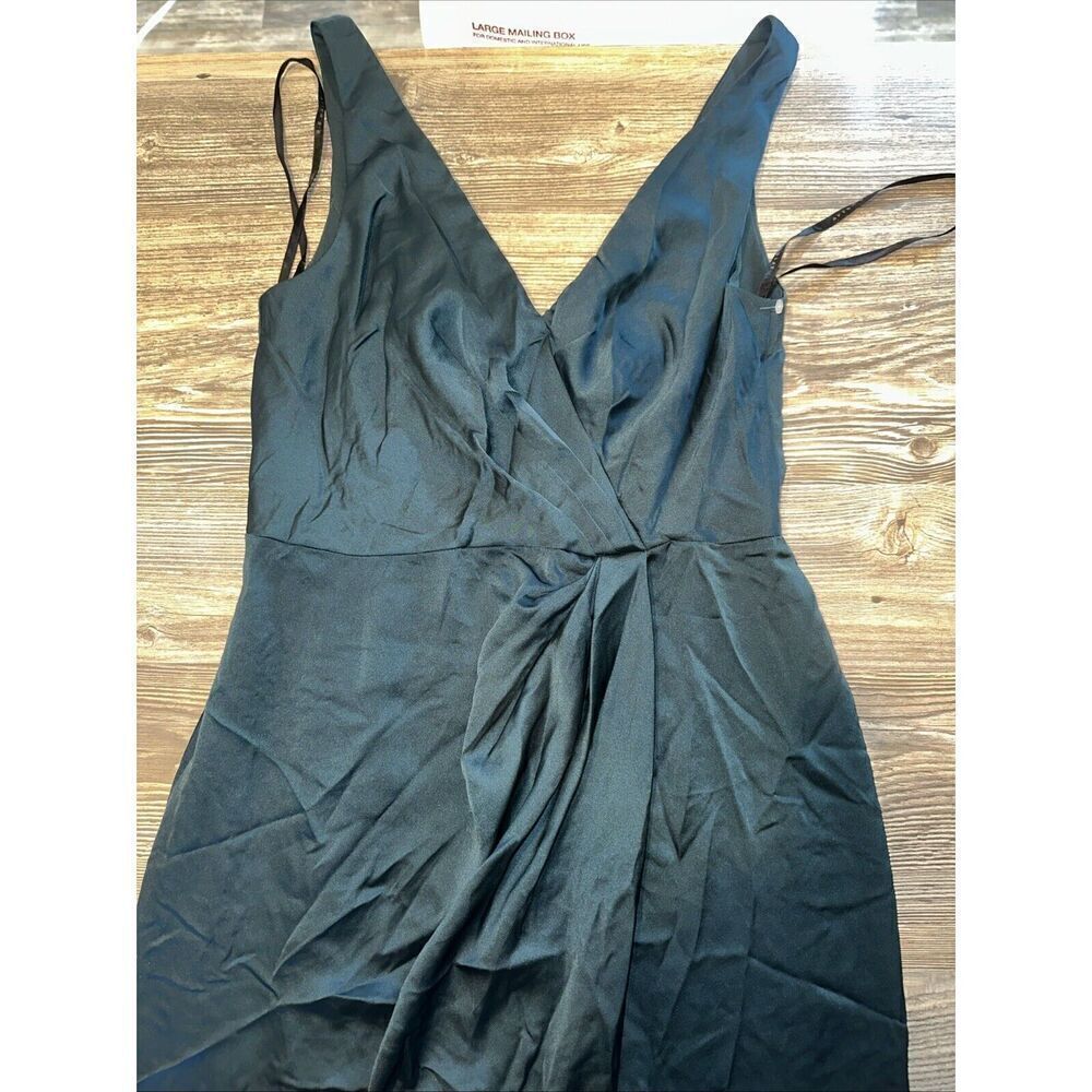 AFTER SIX Sleeveless Satin Faux Wrap Gown. Size 4R. Style 6864. NWOT. 16 - Picture 3 of 9